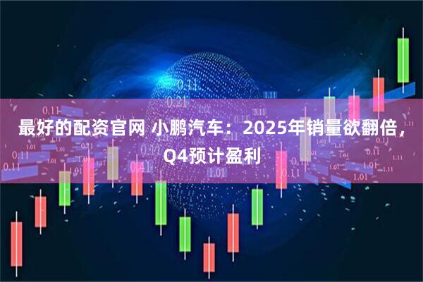 最好的配资官网 小鹏汽车：2025年销量欲翻倍，Q4预计盈利
