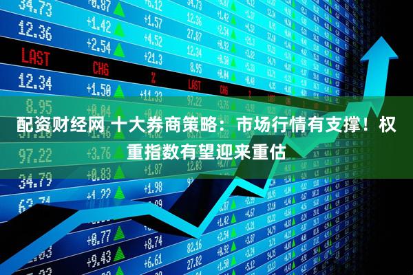 配资财经网 十大券商策略：市场行情有支撑！权重指数有望迎来重估